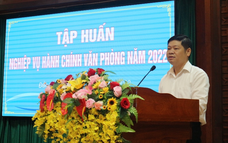 Hội nghị tập huấn nghiệp vụ hành chính văn phòng năm 2022